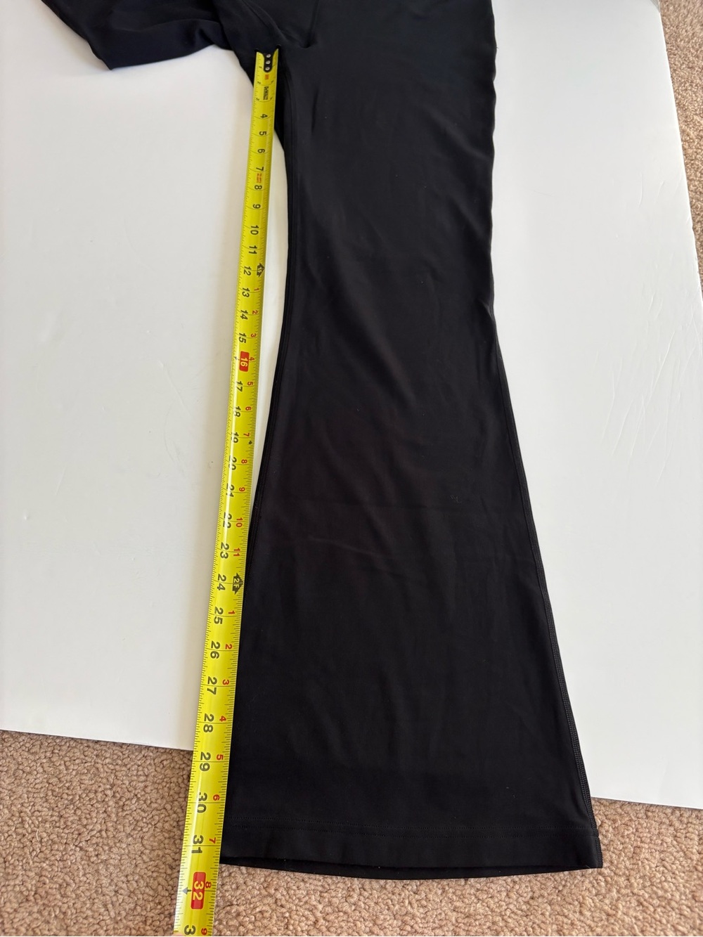 Lululemon Groove Nulu High Rise Flare Pants Size 10 Black *see description - Picture 6 of 10
